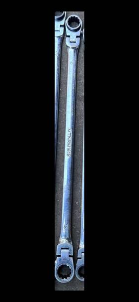 Ex-pffgbxz16181 Mountain 16x18mm Ratchet Double Box Flex Wrench Mtnrm1618 Used
