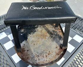 Mik-001 Mr. Goodwrench Vintage Mechanics Roller Seat Chair Stool Shop Black Rare