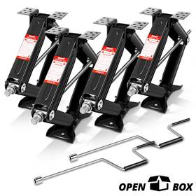 Npm81817 Newpoint Motor Open Box 4 Pcs 5000lb Rv Camper Scissor Leveling Jacks Trailer With Handle Black Npm81817 Newpoint Motor Open Box 4 Pcs 5000lb Rv Camper Scissor Leveling Jacks Trailer With Handle Black