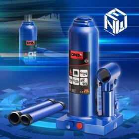 Newpoint Motor Npm83170 Open Box 3 Ton/6613.8lb Welded Hydraulic Bottle Jack With Manual Handle Blue