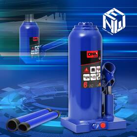 Newpoint Motor Npm83176 Open Box 6 Ton/13227lb Welded Hydraulic Bottle Jack With Manual Handle Blue