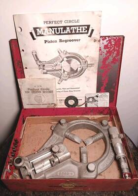 6865-1 Perfect Circle Vintage Manulathe Piston Regroover 2 Inch - 4 1/2 Model#