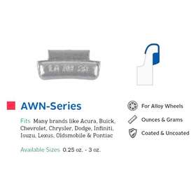 Aw250 Perfect Equipment Aw-series Wheel Weights