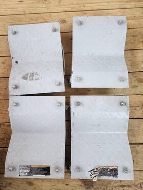 359111536 Pittsburgh 4pieces Duty Vehicle Car Auto Truck 1500 Lb Steel Tire Dollys