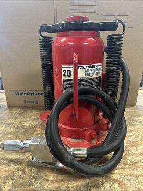 59426 Pittsburgh 20 Ton Air/over Hydraulic Bottle Jack No Handle