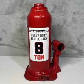 56734 Pittsburgh Automotive 8 Ton Heavy Duty Bottle Jack Only No Bar Free Shipping Red Excellent