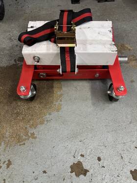Pittsburgh Ms70262 450 Lb Low Profile Transmission Jack Heavy Duty Lift With Tilt Saddle