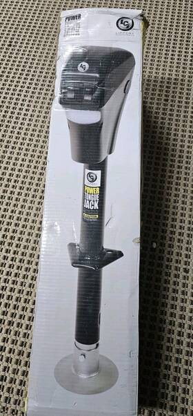 Power Tongue Jack 848150002044 3500lbs For A-frame Traviler Camper Cargo 18 Inch Lift 12v