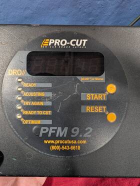 50-1180 Pro-cut Pfm 9.2 Dro Brake Lathe Computer