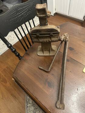 80850 Rees Vtg. Antique No 1 Car Jack 2- Ton Made In Usa Great Condition