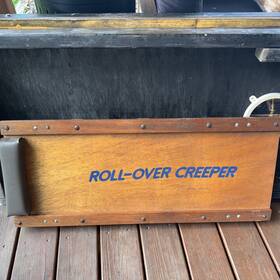 Hds-445 Roll-over Roll- Oak Wood Auto Mechanics Garage Creeper Original Vintage Model Hds 445 Hds-445 Roll-over Roll- Oak Wood Auto Mechanics Garage Creeper Original Vintage Model Hds 445