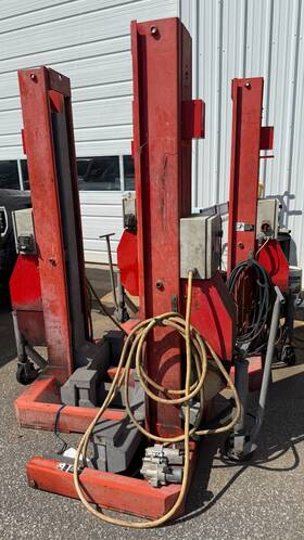 Hp415 Rotary 60k Lbs Mobile Column Lifts Set Of 4 For Heavy Trucks 15 Per Lift