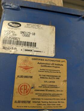 Smo123 Rotary Open Front Four Post Car Hoist Smo123 Rotary Open Front Four Post Car Hoist
