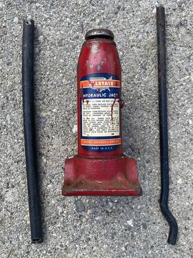 104.1256 Sears Vintage Allstate Roebuck Hydraulic Jack Model Please Read
