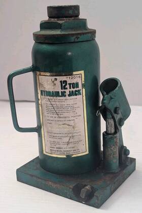 12016 Sears Vintage Hydraulic Bottle Jack 12 Ton No Handle Included Works