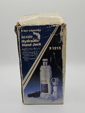 214-121501 Sears Vintage 6 Ton Hydraulic Hand Jack 9 1215 Used Once 214-121501 Sears Vintage 6 Ton Hydraulic Hand Jack 9 1215 Used Once
