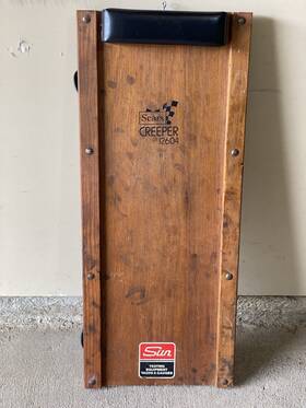 28-12604 Sears Vintage Wooden Creeper Automotive Mechanic Shop 36 Inch X15