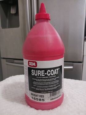 16585 Sem Products Sure-coat - Bright Red 16585. 1 Gal 16585 Sem Products Sure-coat - Bright Red 16585. 1 Gal