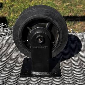 Snap-on 8-36539ablk Snap-on Heavy Duty Rubber Rigid Castor 6 Inch X 2 Wheels