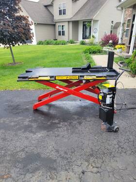 Eelr338a Snap-on / Wheeltronic 6500lb Hydraulic Midrise Lift 48 Inch Automotive Nice Eelr338a Snap-on / Wheeltronic 6500lb Hydraulic Midrise Lift 48 Inch Automotive Nice