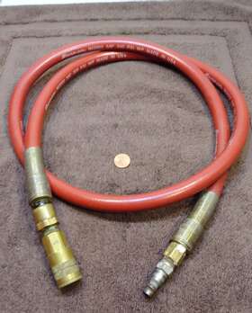 Im2002 Snap-on Tools 5ft Rubber Air Hose W Flex End