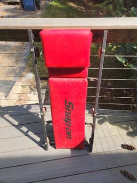 Jc26pr Snap On Tools Padded Red Seel Frame Creeper Adjustable Headrest Jc26