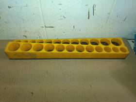 Kmag38sd240 Snap-on Blue Point Yellow 3/8 Inch Dr Shallow Deep Socket Magnetic Organizer New Kmag38sd240 Snap-on Blue Point Yellow 3/8 Inch Dr Shallow Deep Socket Magnetic Organizer New