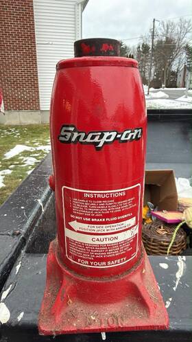 Ya-228 Snap-on Bottle Jack 10 Ton Capacity Heavy Duty Car Truck Suv