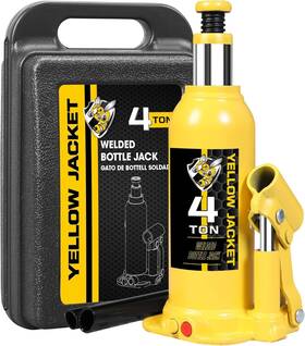 As90404cs Torin 4ton 8 000 Lbs Welded Bottle Jack Yellow Jacket With Case Safety Feature As90404cs Torin 4ton 8 000 Lbs Welded Bottle Jack Yellow Jacket With Case Safety Feature