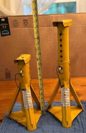 Js-10000 Tri-cut 2 Car Jack Stands 4 Ton Each