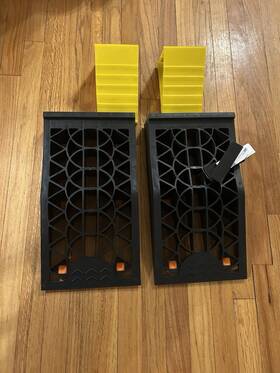 B0cxxlds1s Vacallity Car Ramp With Wheel Chokes 2.4 Inch