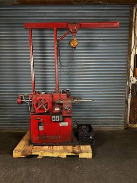 305-h Van Norman 305h Brake Drum Lathe Model With Chain Hoist Crane And Adapters