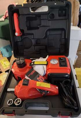 Ddyyqjdtjddd5w1h1 Vevor Electric Hydraulic Car Floor Jack 5 Ton 12v With Impact Wrench &tire Inflator Pump