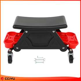 Ze17576006gle Zegale 300lbs Mechanic Shop Stool Mechanics Seat Capacity Heavy Duty 4 Caster Rotatable
