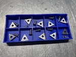 (10) Kwikway/snap On Triangle Brake Lathe Positive Carbide Bits/inserts Kit. Fixed Price $49.99.