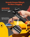 Vevor Grease Gun, Continuous Cycle Heavy Duty 6000 Psi High Pressure, Pistol Gri. Fixed Price $33.13.