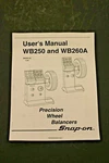 Snap WB250 & WB260A Precision Wheel Balancer Users Manual Tire Spin Guide. Fixed Price $22.50.