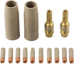 14 Pcs Welding Torch Nozzle Kit KP1939-1 With Innovative Insulating Coating For. Fixed Price $17.11.
