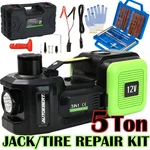 Electric Hydraulic Floor Jack 5 Ton 12V W/ Tire Inflator Pump Repair Kit Car. Fixed Price $69.99.