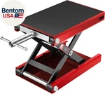 1100 Lbs Motorcycle Lift Scissor Jack, Wide Deck Hoist Stand, Height Adjustable. Fixed Price $107.14.