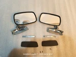 Bmw E3 E9 E10 E12 E21 1602 2002 Exterior Side Chrome Mirrors Pair ( L&r ) Metal. Fixed Price $90.00.