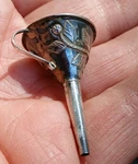 Vintage Perfume Oils Funnel Sterling Silver Repousse Vine& Leaf Iguala Mexico. Fixed Price $22.00.