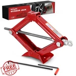 Nilight 1.5 Ton Scissor Jack Car Lift 3307LBS Crank Handle Red. Fixed Price $44.99.