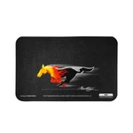 Ford Flaming Mustang Logo 22" X 34" Black Fender Gripper Cover. Fixed Price $51.99.
