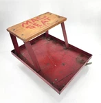 Vintage Mac C-3S Mechanics Stool Seat Roll Around Usa Red. Fixed Price $90.00.