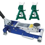 Jackco 3 Ton Low Profile Aluminum Racing Floor With Bonus Stands. Fixed Price $449.95.