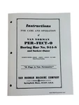 Van Norman Model 944S Portable Boring Bar Manual. Fixed Price $21.79.