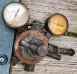 Vintage Craftsman Welding Regulator & Gauges Acetylene 624.54380. Fixed Price $39.99.
