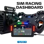GRD3D Sim Racing Dashboard 5-INCH Touch Display, 16 Rgb Leds For Rpm & Alerts,. Fixed Price $232.09.