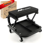 Nilight Rolling Creeper Garage/shop Seat, 250 Lbs Capacity Padded Black. Fixed Price $51.79.
